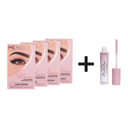 Buy 4 Hennas + 1 Brow Modeling Serum
