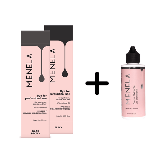 Kit 2 Dyes + 1 Oxidizing Cream