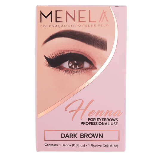 Menela Professional Henna Eyebrow Kit - Dark Brown