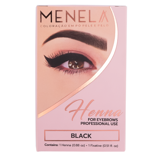 Menela Professional Henna Eyebrow Kit - Black