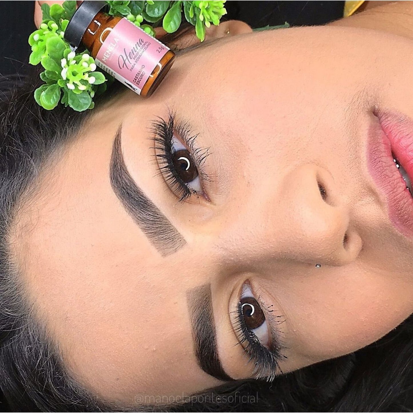 Menela Professional Henna Eyebrow Kit - Dark Brown