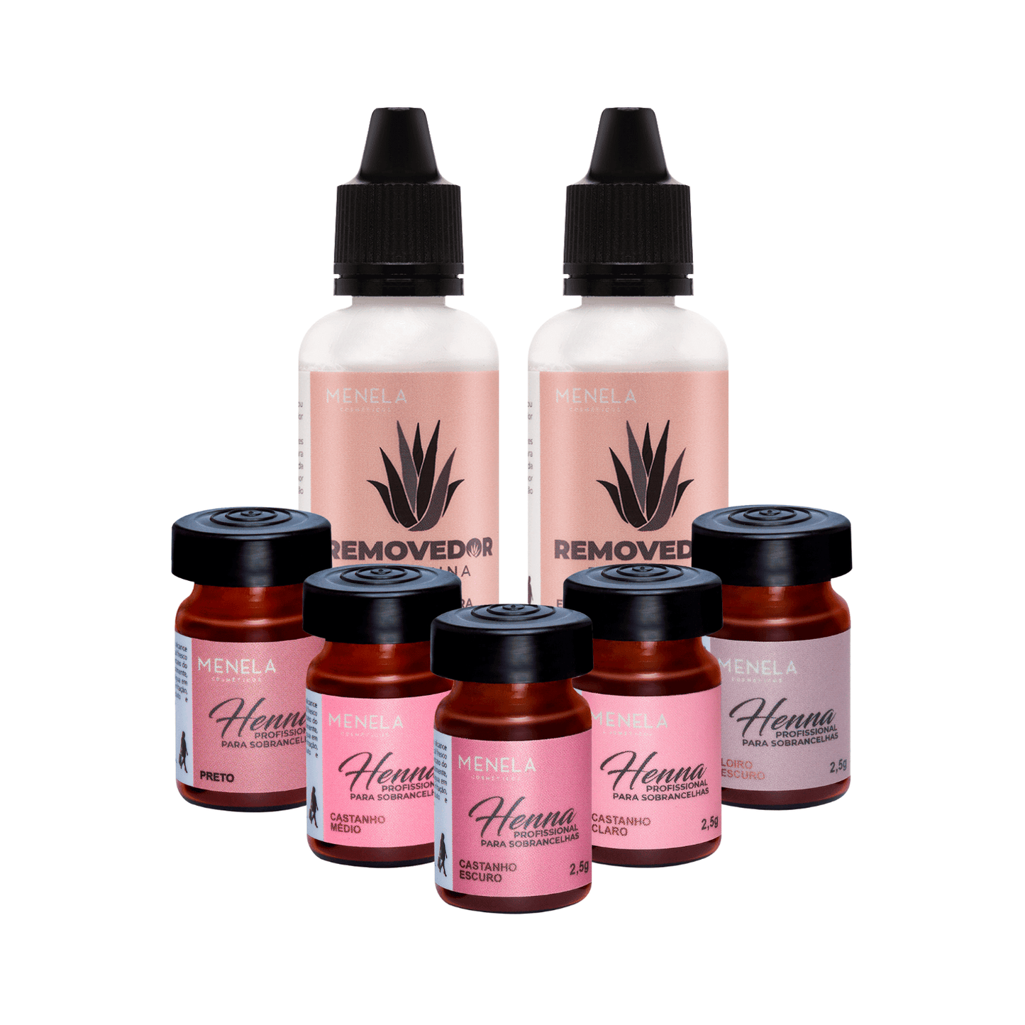 KIT 5 Hennas + 2 Removers