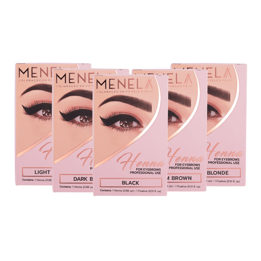 Menela Professional Eyebrow Henna - Choose Your Color